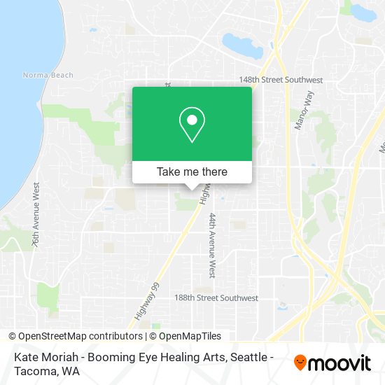 Mapa de Kate Moriah - Booming Eye Healing Arts