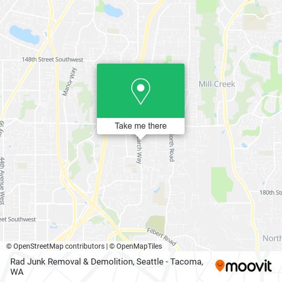 Rad Junk Removal & Demolition map