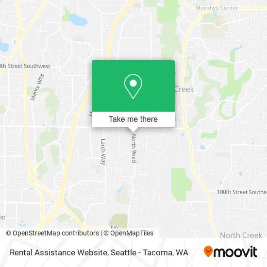 Mapa de Rental Assistance Website