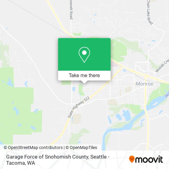 Garage Force of Snohomish County map