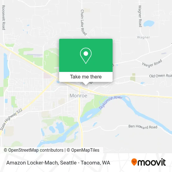 Amazon Locker-Mach map