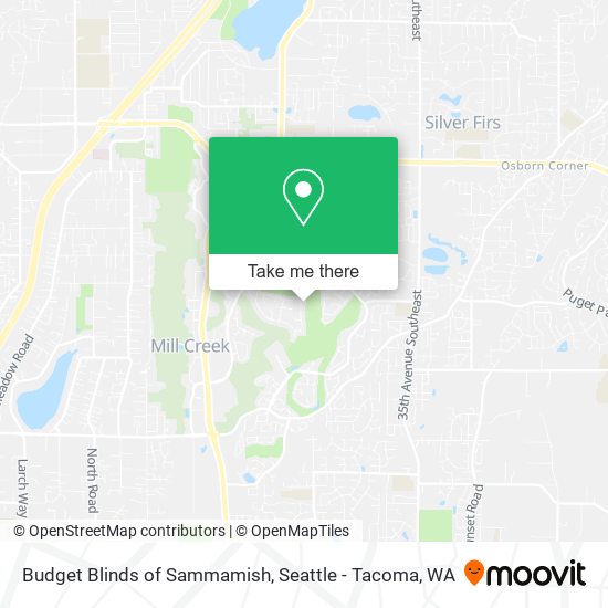 Mapa de Budget Blinds of Sammamish