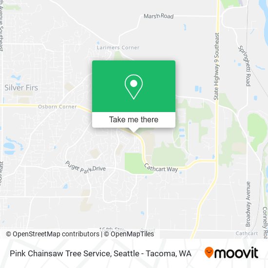 Pink Chainsaw Tree Service map