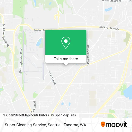 Mapa de Super Cleaning Service