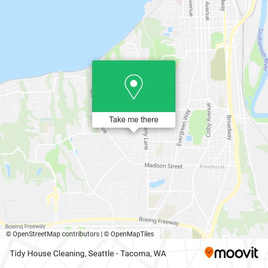 Tidy House Cleaning map