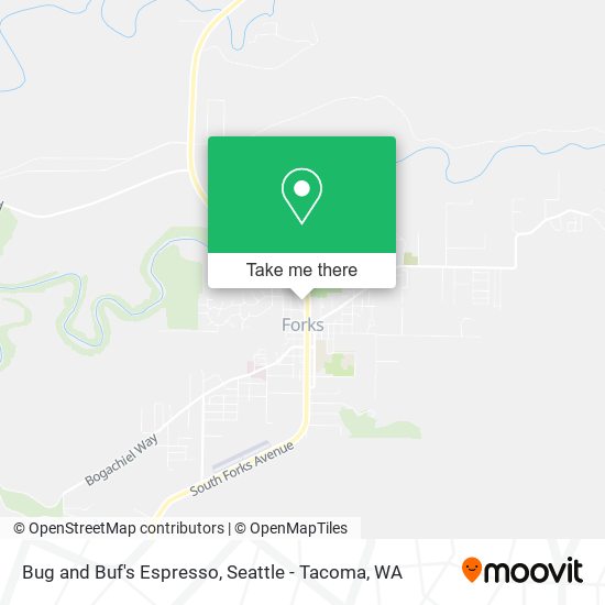 Mapa de Bug and Buf's Espresso