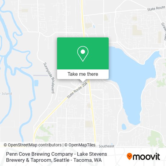 Mapa de Penn Cove Brewing Company - Lake Stevens Brewery & Taproom