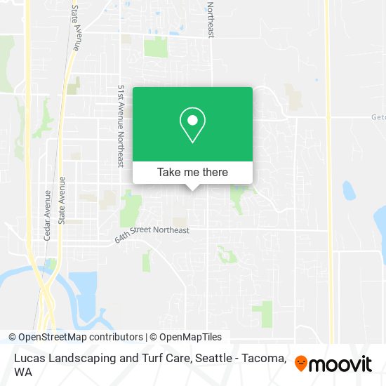 Lucas Landscaping and Turf Care map