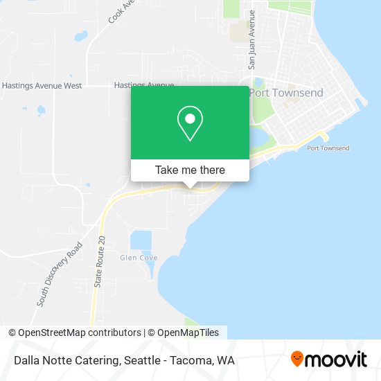 Dalla Notte Catering map