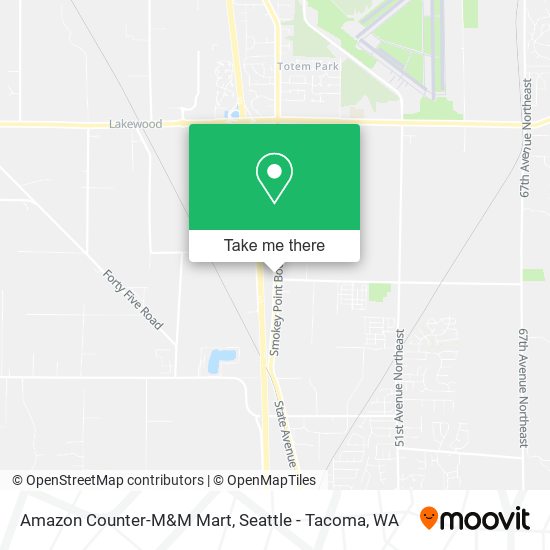 Mapa de Amazon Counter-M&M Mart