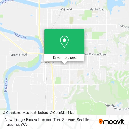 New Image Excavation and Tree Service map