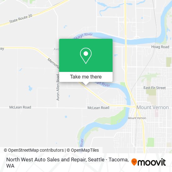 North West Auto Sales and Repair map