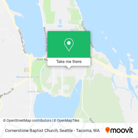 Mapa de Cornerstone Baptist Church