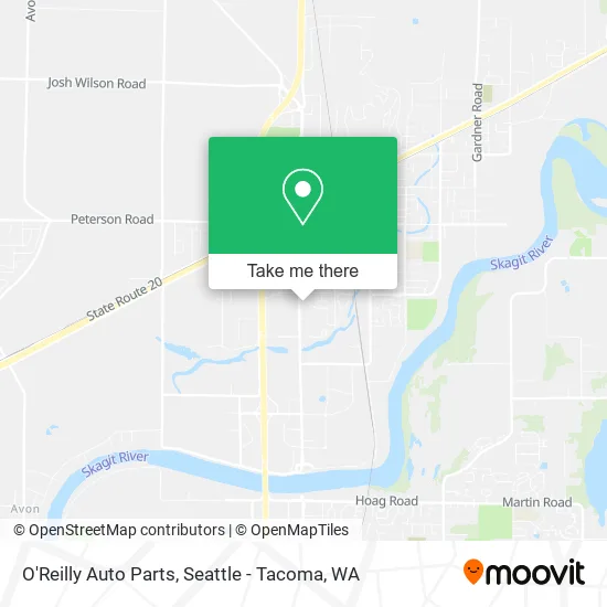 Mapa de O'Reilly Auto Parts