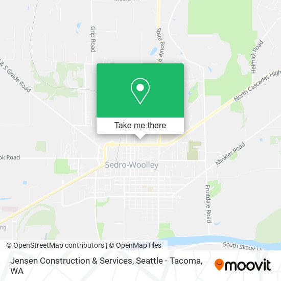 Jensen Construction & Services map