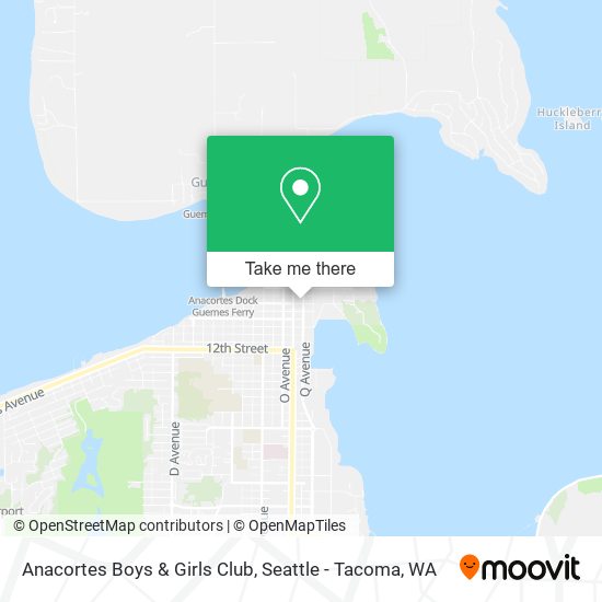 Mapa de Anacortes Boys & Girls Club