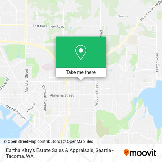 Mapa de Eartha Kitty's Estate Sales & Appraisals