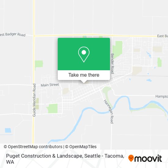 Puget Construction & Landscape map