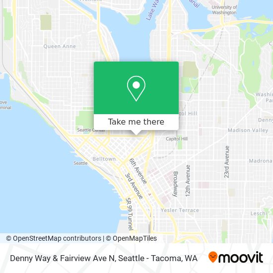 Mapa de Denny Way & Fairview Ave N