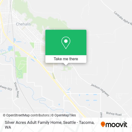 Silver Acres Adult Family Home map