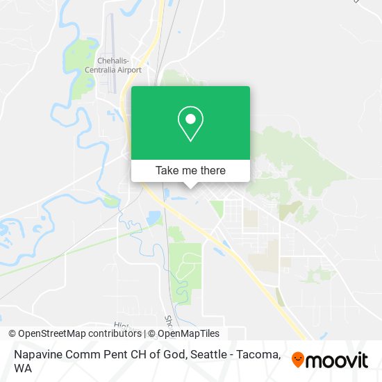 Napavine Comm Pent CH of God map