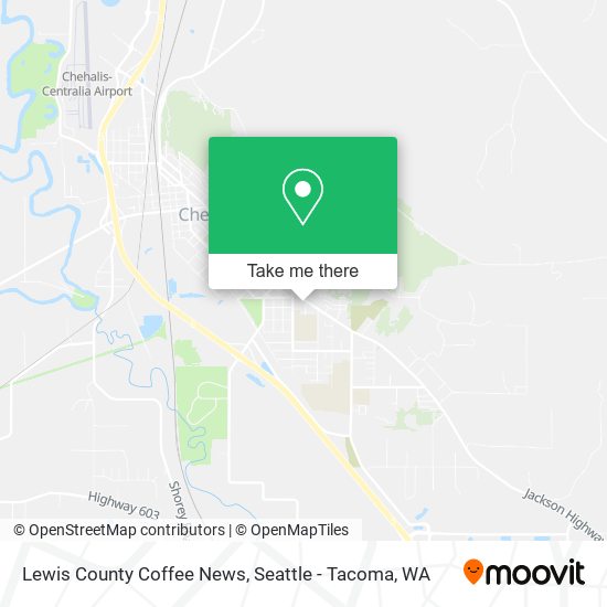 Lewis County Coffee News map