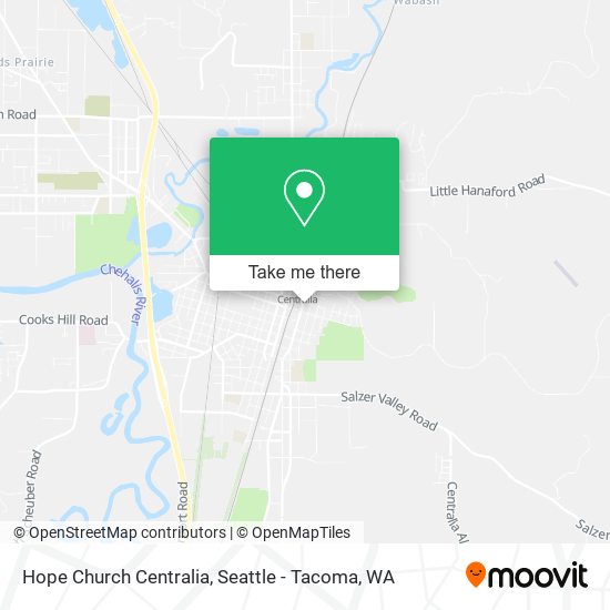 Hope Church Centralia map