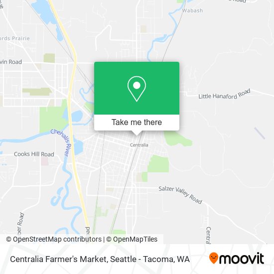 Centralia Farmer's Market map