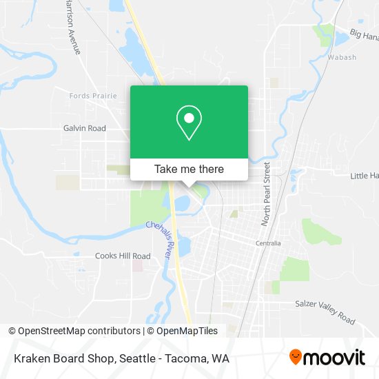Kraken Board Shop map
