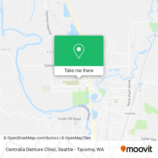 Centralia Denture Clinic map