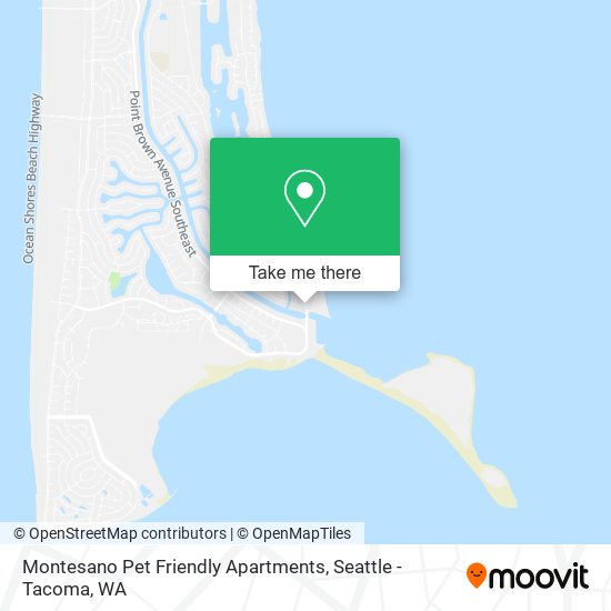 Montesano Pet Friendly Apartments map