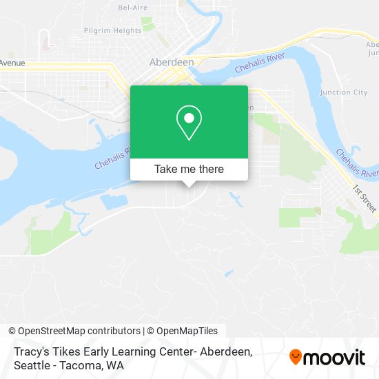 Tracy's Tikes Early Learning Center- Aberdeen map