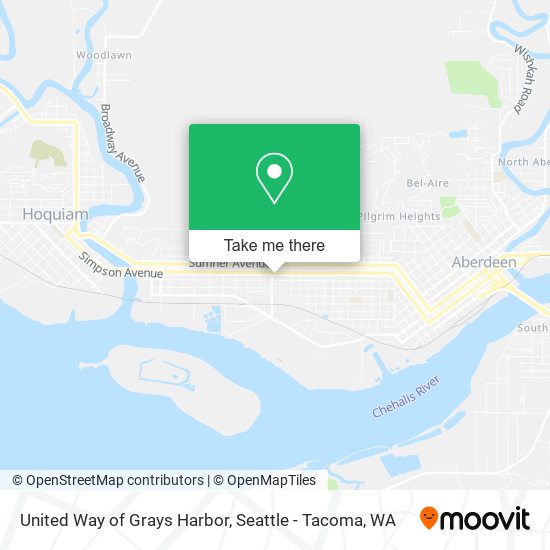 United Way of Grays Harbor map