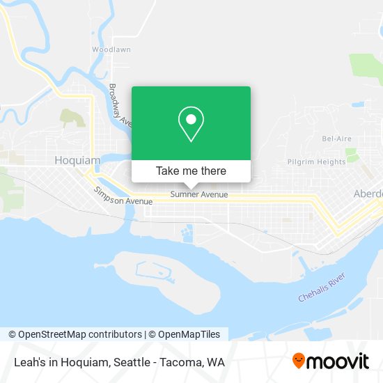 Mapa de Leah's in Hoquiam
