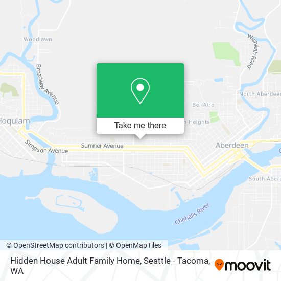 Mapa de Hidden House Adult Family Home