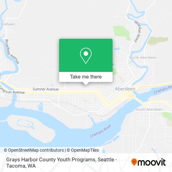 Grays Harbor County Youth Programs map