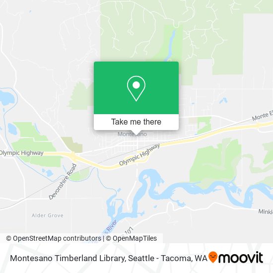 Montesano Timberland Library map