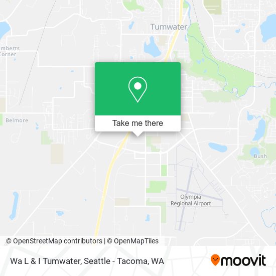 Wa L & I Tumwater map