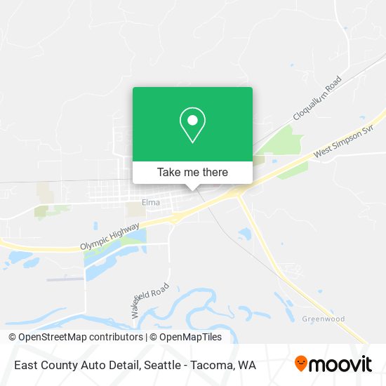East County Auto Detail map