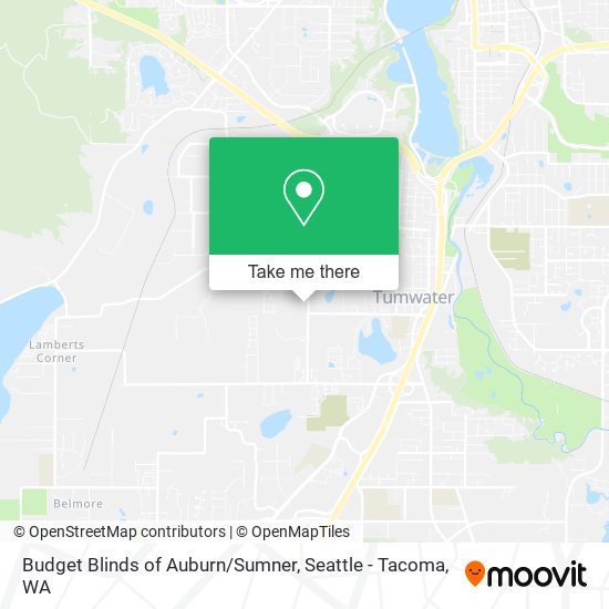 Mapa de Budget Blinds of Auburn/Sumner