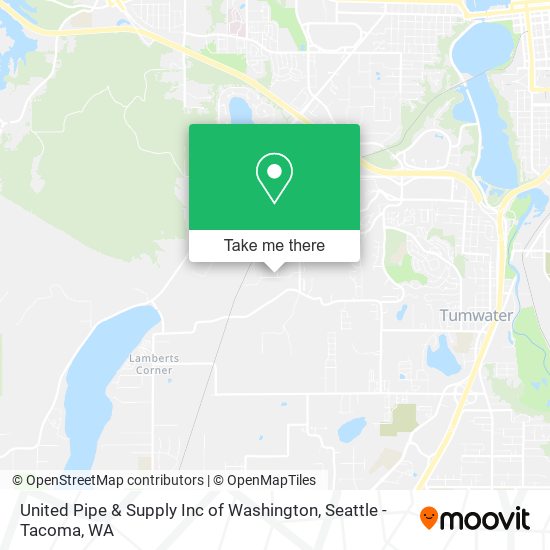 Mapa de United Pipe & Supply Inc of Washington