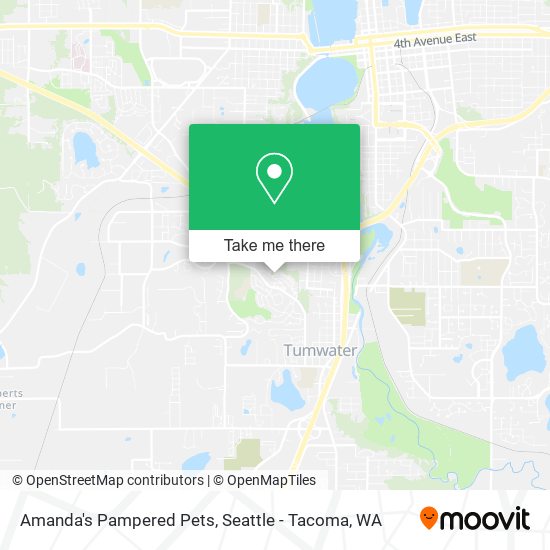 Amanda's Pampered Pets map