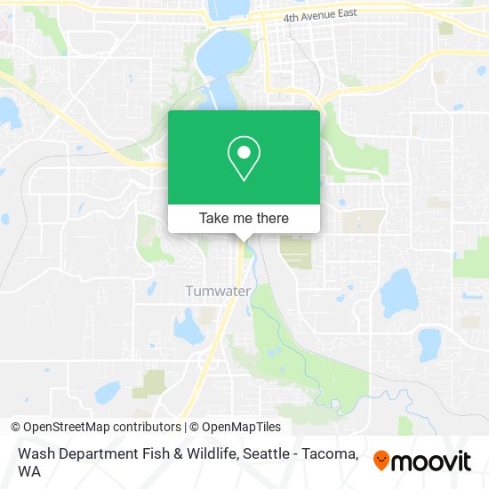 Wash Department Fish & Wildlife map