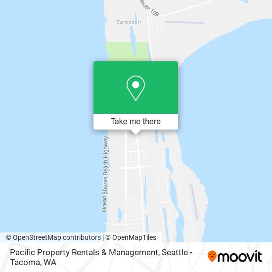 Pacific Property Rentals & Management map