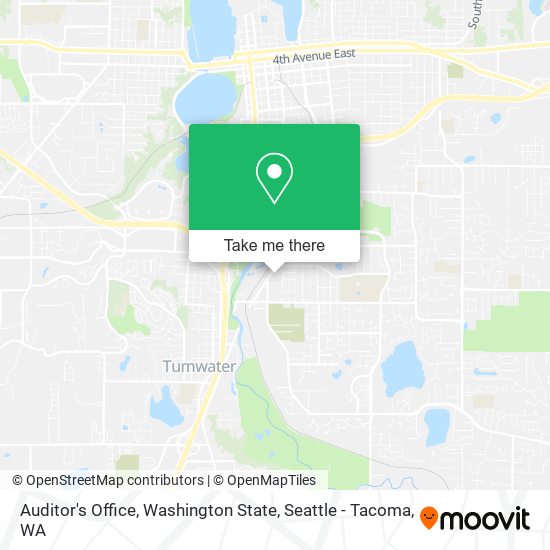 Mapa de Auditor's Office, Washington State