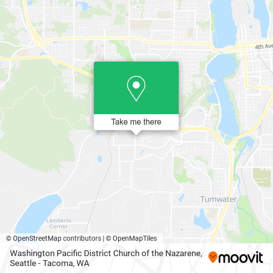 Washington Pacific District Church of the Nazarene map