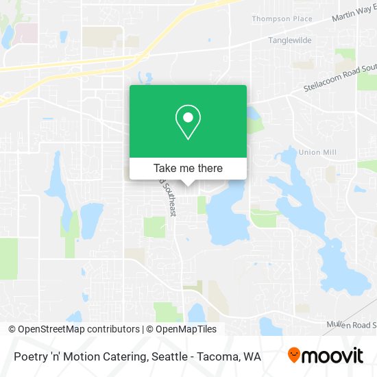 Poetry 'n' Motion Catering map