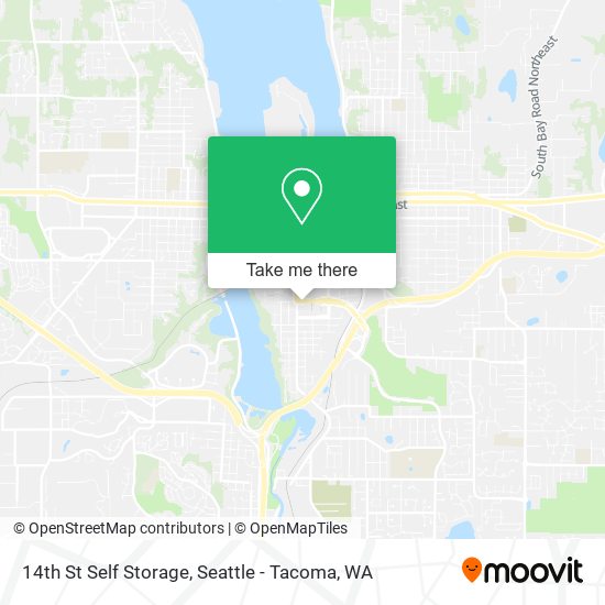 14th St Self Storage map