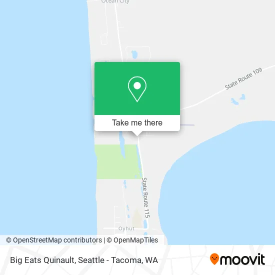 Big Eats Quinault map