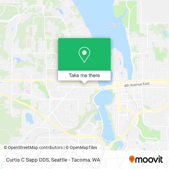 Curtis C Sapp DDS map